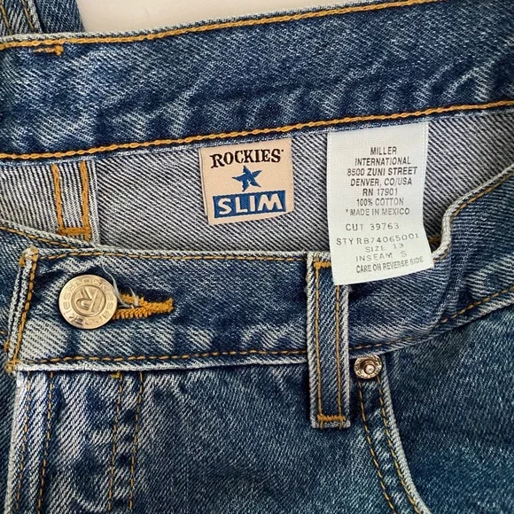 Sold!!!!!!Vintage Rockies Women's Sz 13 High Rise Blue Denim Jeans - Picture 9 of 10